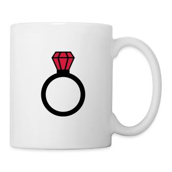 Ring - Tasse - Weiß - Rechts