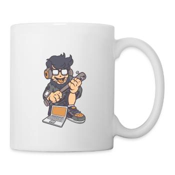 Jugendlicher Technik - Tasse - Weiß - Rechts