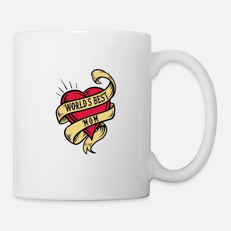 world es best mom - Beste Mutter der Welt - Tasse - Weiß