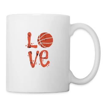 Love Basket-ball Basket-ball Sport Proverbe - Mug blanc - blanc - Droite