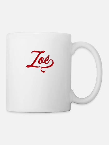 Zoé - Vorname - Tasse - Weiß