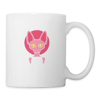 Ich kann erklären Sphynx Elternteil Geschenk - Tasse - Weiß - Rechts