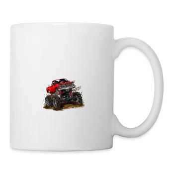 Truck Engines Truck Car Lovers Desperately - Mug - white - Right
