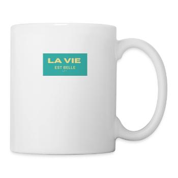 La vie est belle - Mug blanc - blanc - Droite