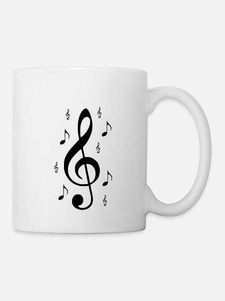 Touche musique - Mug blanc - blanc