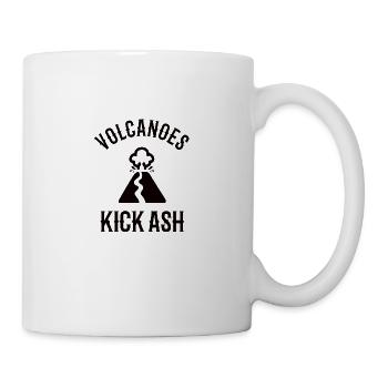 VOLCANO / GEOLOGY: Volcanoes Kick Ash - Mug - white - Right