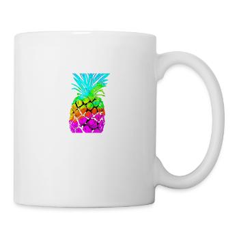 Pineapple colorful gift idea fruit cool - Mug - white - Right