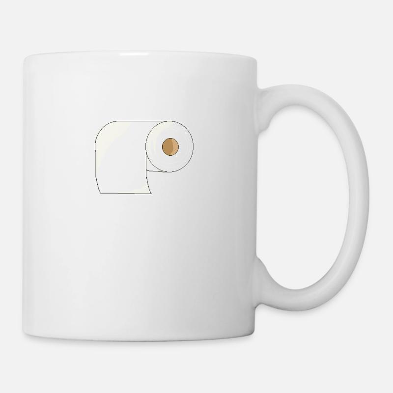 Klopapier - Tasse - Weiß