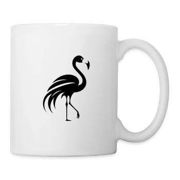 Flamant rose - Mug blanc - blanc - Droite