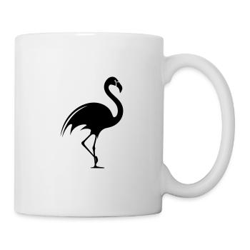 flamant rose - Mug blanc - blanc - Droite