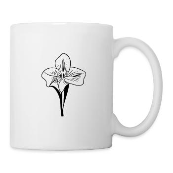 Blume - Tasse - Weiß - Rechts