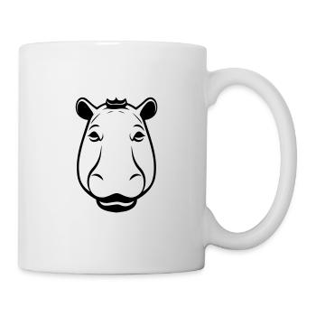 Nilpferd - Tasse - Weiß - Rechts