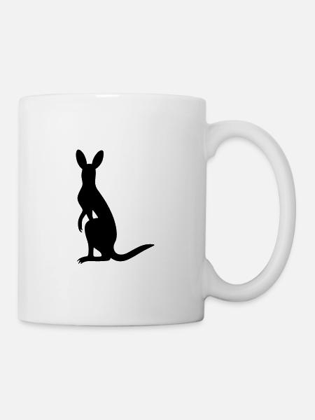 Känguru - Tasse - Weiß