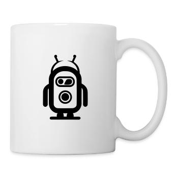 Petit robot - Mug blanc - blanc - Droite