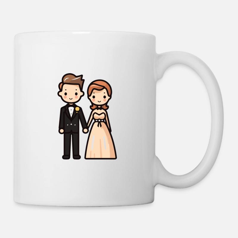 Brautpaar Hochzeit - Tasse - Weiß