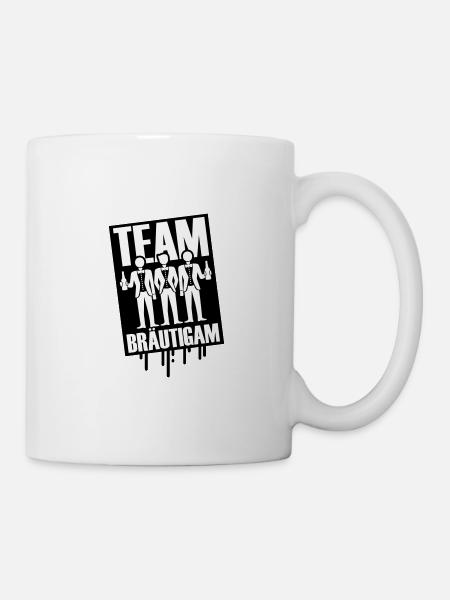 Team Bräutigam Polterhochzeit - Tasse - Weiß