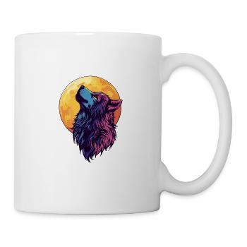 Wolf Mond - Tasse - Weiß - Rechts