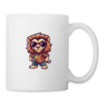 Lion Comic Vacation - Mug - white - Right