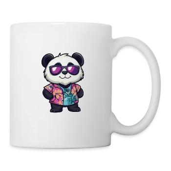 Panda Comic Vacances - Mug blanc - blanc - Droite