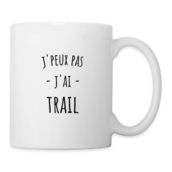 je peux pas j'ai Trail - Mug blanc - blanc - Droite