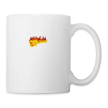 guitare feu - Mug blanc - blanc - Droite