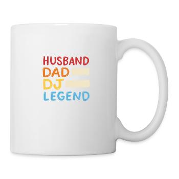 Husband Dad DJ Legend - Tasse - Weiß - Rechts