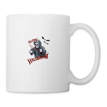 Niedlicher Halloween Geist - Tasse - Weiß - Rechts