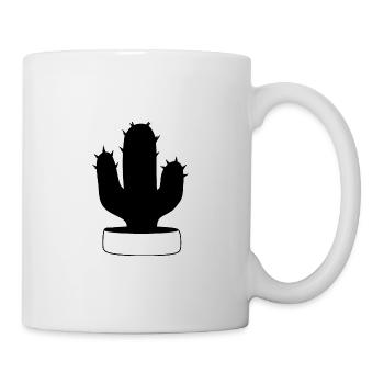 noir de cactus, cactus, plantes succulentes, plante - Mug blanc - blanc - Droite