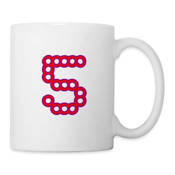 5. 5 YEARS. 5th ANNIVERSARY. 5 YEAR ANNIVERSARY - Mug - white - Right