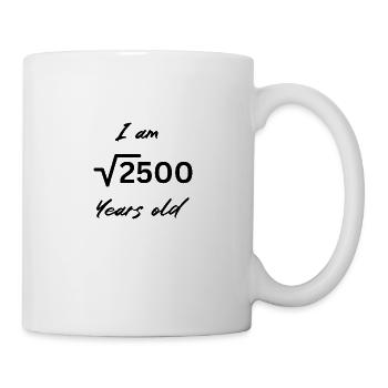 Legendär seit 50 Jahren – Retro Jubiläums Design - Tasse - Weiß - Rechts
