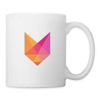 Renard géométrique coloré design abstrait - Mug blanc - blanc - Droite