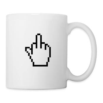 Middle finger - Mug - white - Right