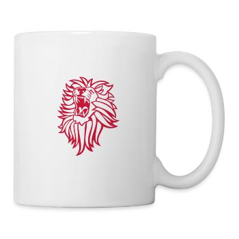 lion tête rugissement animal - Mug blanc - blanc - Droite
