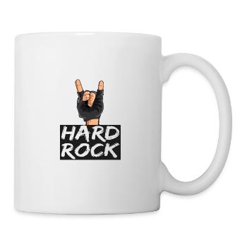 pommesgabel Metal Hand Hard Rock - Tasse - Weiß - Rechts