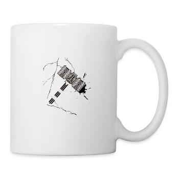 Mjolnir Thors hammer Wikinger Krieger Geschenk - Tasse - Weiß - Rechts