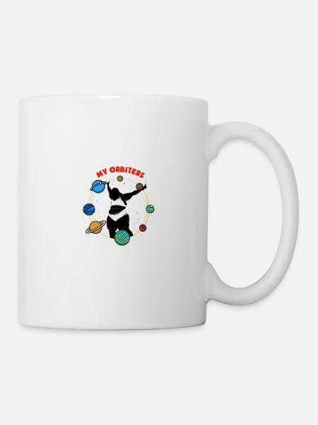 Surpoids Corps Positivity Fat Woman Orbiter - Mug blanc - blanc
