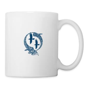 Odin Raben Huginn Muninn walhalla Rabe - Tasse - Weiß - Rechts