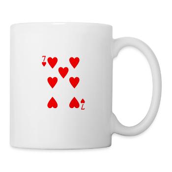 Coeur 7 - Mug blanc - blanc - Droite