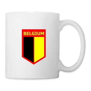 Drapeau BELGIUM - Mug blanc - blanc - Droite