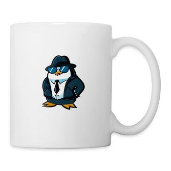 Pinguin - Tasse - Weiß - Rechts