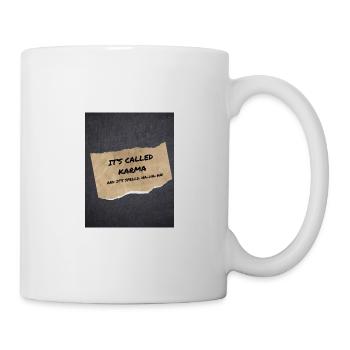 Its called Karma, spiritual - Mug - white - Right