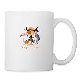 Robin Halloween Pumpkin Moon Bird Biologist - Mug - white - Right