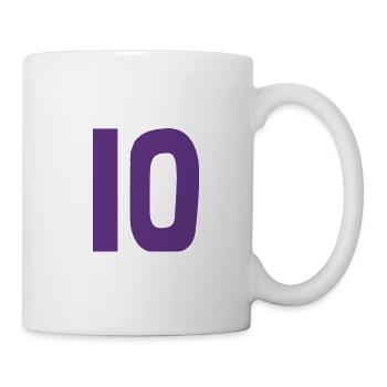 10. 10 YEARS. 10th ANNIVERSARY. 10 YEAR ANNIVERSARY. - Mug - white - Right