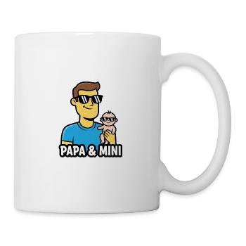Dad & Baby | Cool father & child partner look - Mug - white - Right