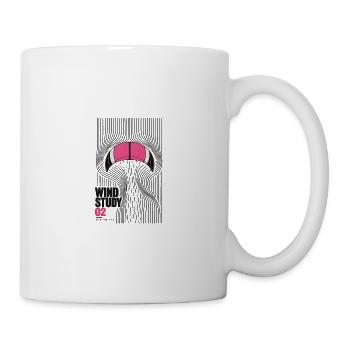 Für Kitesurfer - Wind Study Kite 02 - Tasse - Weiß - Rechts