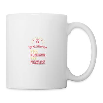 Nurse Husband Boyfriend Proud Gift - Mug - white - Right