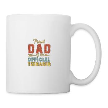 Fier papa d’un cadeau officiel pour adolescents - Mug blanc - blanc - Droite