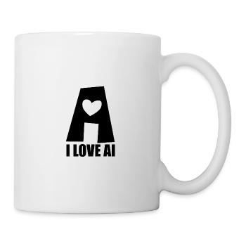 Artificial Intelligence - I love AI - Digital - Mug - white - Right