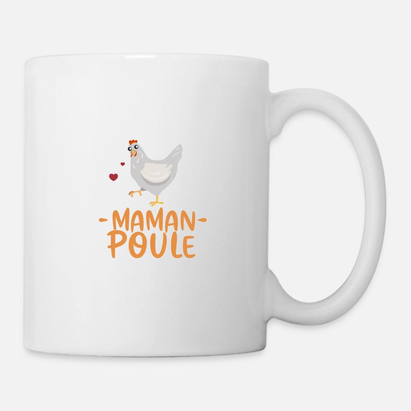 Maman poule - Mug blanc - blanc