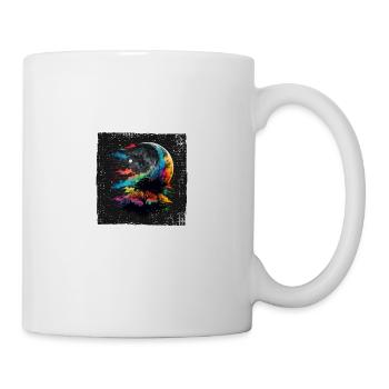 Aquarelle de la nature et peinture à l’aquarelle Boho - Mug blanc - blanc - Droite